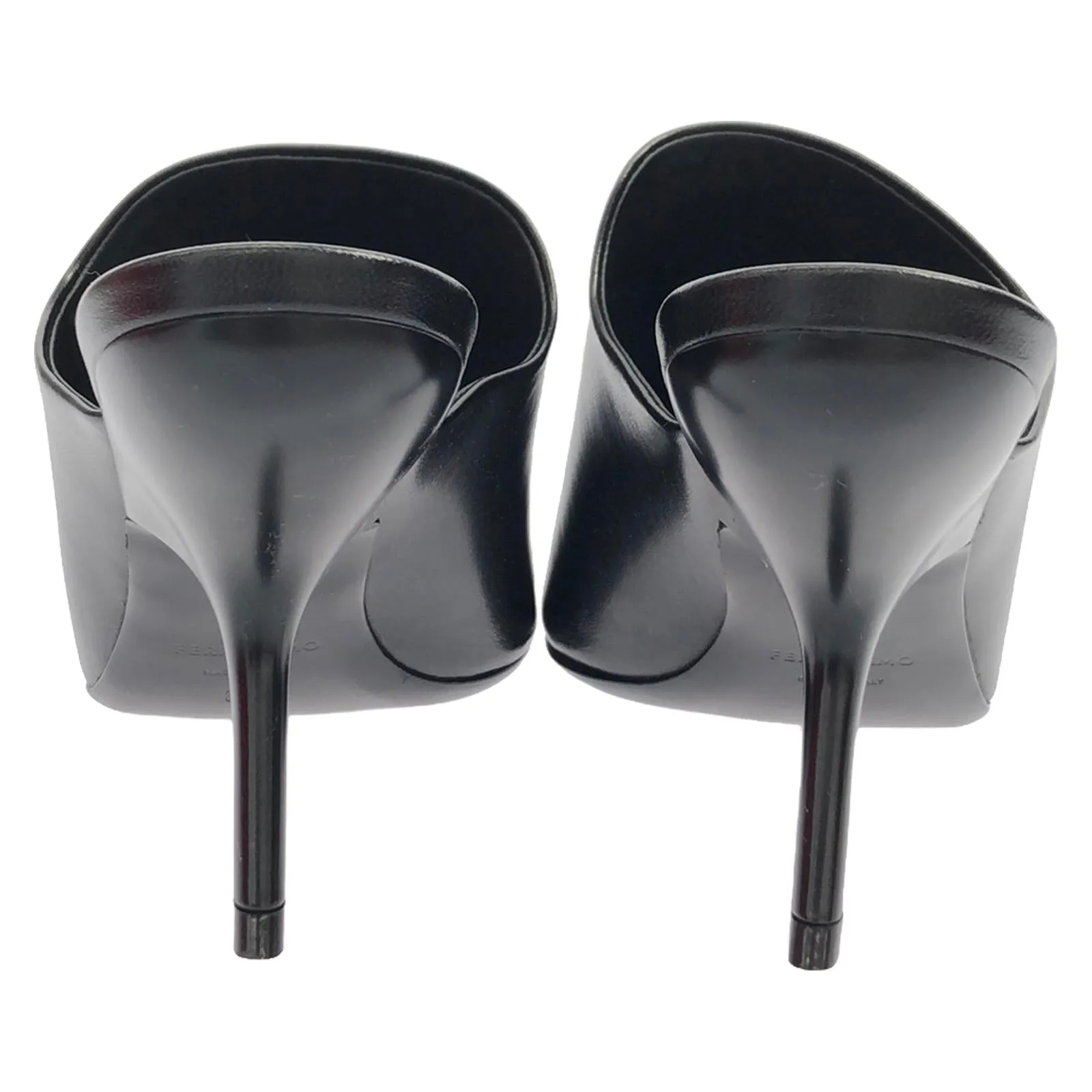 Mule Sandals Leather Black