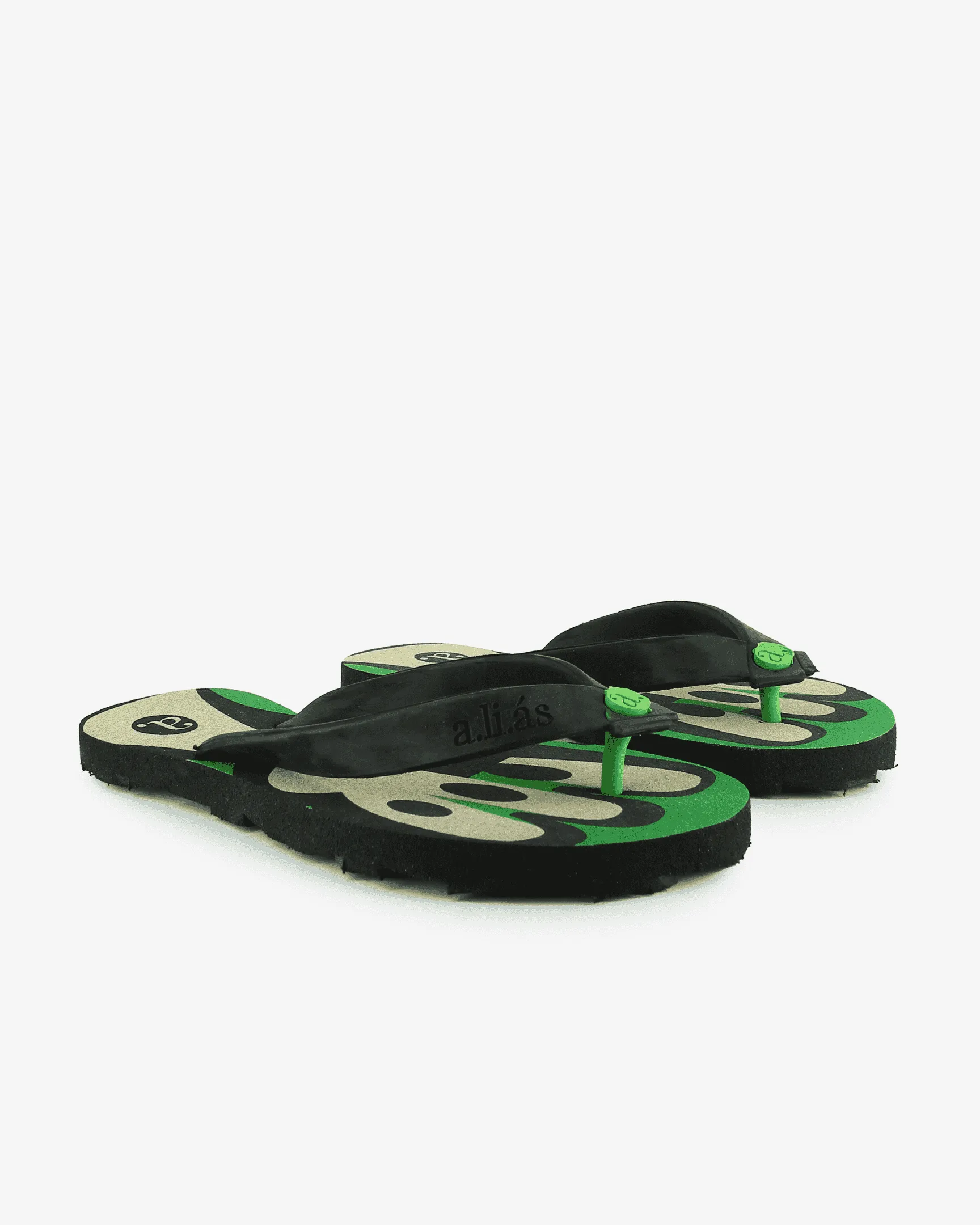 Nalu Rubber Flip Flops | Black