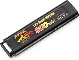 NASTIMA 2/3N 6S 7.2V 500mAh Ni-MH Airsoft Battery for CM030 CM121, CM122, GF13, Marui 18C, P8, M93R AEP AEG M81, M84 & TM AEP Airsoft Guns Toy