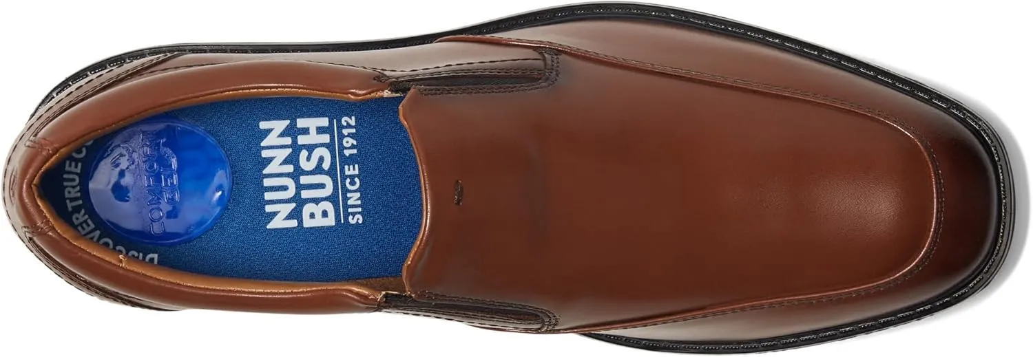 Nunn Bush Men's Stark Moccasin Toe Slip-on Leather Dress Casual Business Formal Loafer