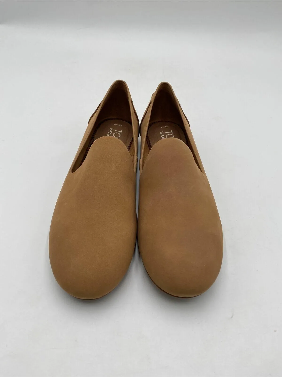 NWB TOMS Darcy Flat Loafer in Natural Brown Size 6
