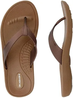 OKABASHI Women's Breeze Flip Flop | Contoured Footbed w/Arch Support for All-Day Comfort | Slip-Resistant & Waterproof | Sustainably Made in The USA