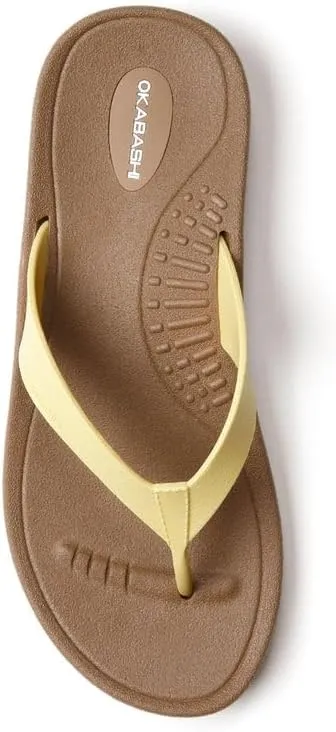OKABASHI Women's Breeze Flip Flop | Contoured Footbed w/Arch Support for All-Day Comfort | Slip-Resistant & Waterproof | Sustainably Made in The USA