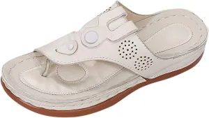 Orthopedic Sandals for Men Leather Orthopedic Womans Leather Flip Flops Comfy Pregnancy Sandals Orthopedic Womens Heeled Sandals Summer Full Womens Flip Flops Summer Comfortable Walking Thong Sandals