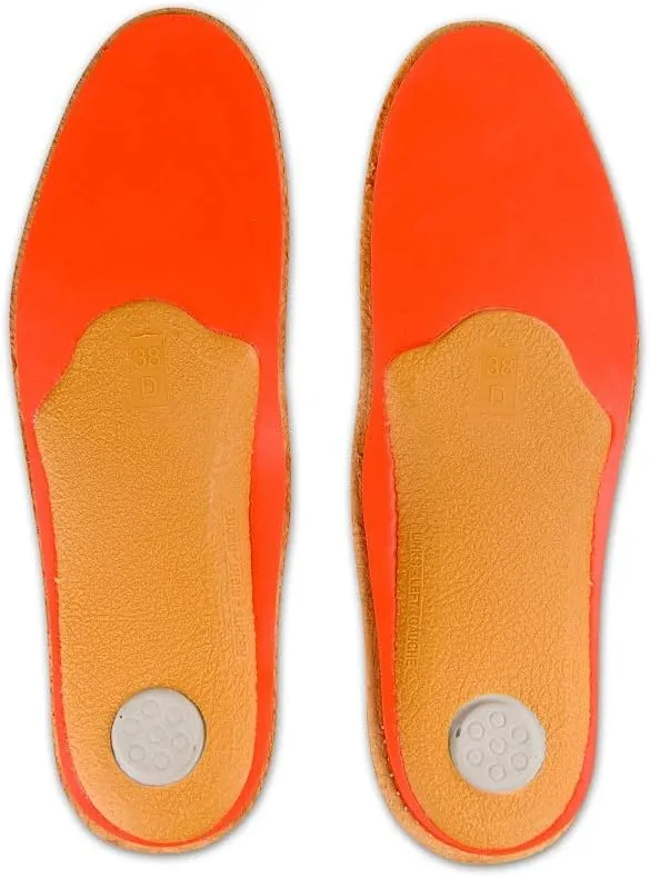 Orthotic Orthopedic Shoe Insoles Inserts with Arch Support Made of Premium Leather and Memory Foam, Kaps Relax Shock Absorber Pecari (38 EUR / 7 US/Women)