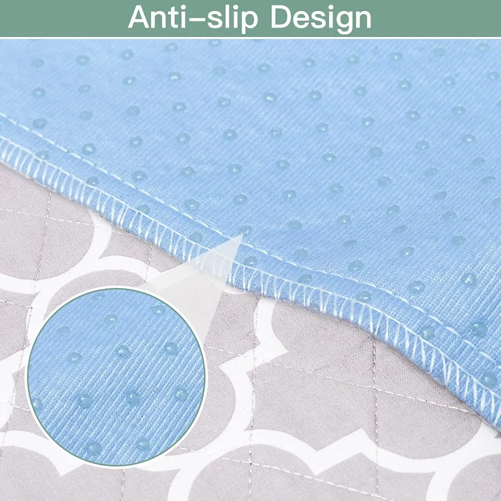 OUTCREATOR® 2Pack Bed Pads for Incontinence Mattress Protector Anti-Slip Waterproof Pads (56" x 34") for Toddlers Kids Adults Pets Pee Pads and Machine Washable Absorbency and Leak Proof Edge
