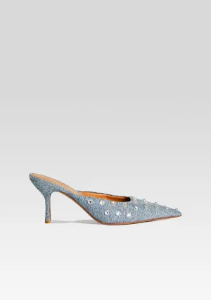 Pacifica Embellished Denim Mule