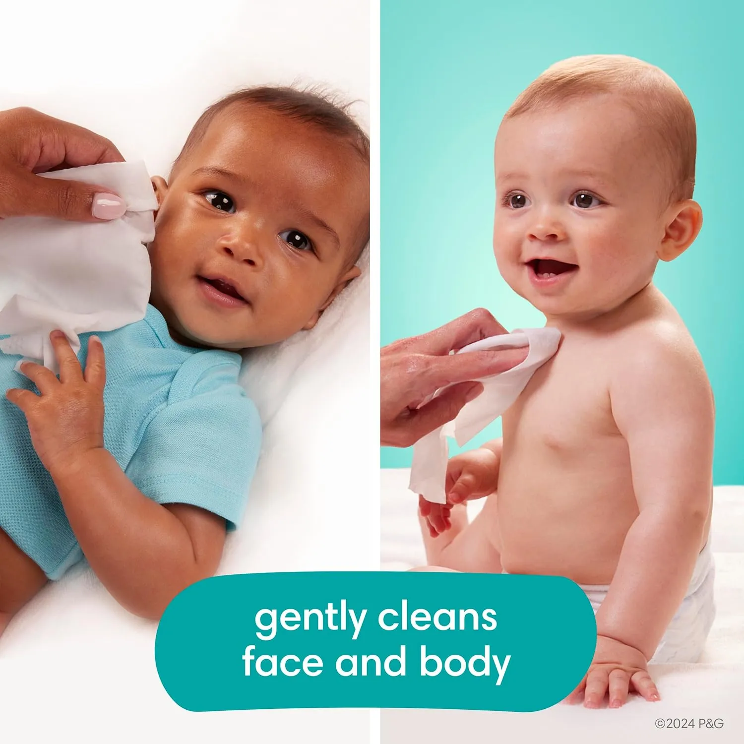Pampers Baby Wipes Aqua Pure, 99% water-based wipes, Hypoallergenic and Unscented Infant Wipe, 896 Total (16 Flip-Top Packs)