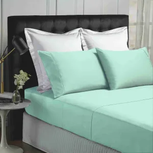 Park Avenue 500TC Soft Natural Bamboo Cotton Sheet Set Breathable Bedding - King - Mist