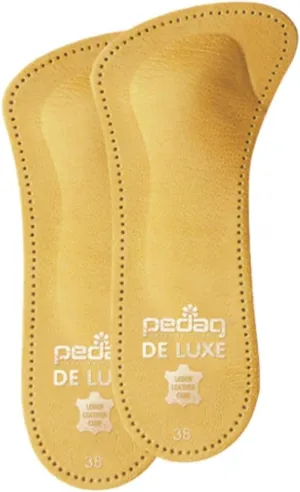 Pedag 123 De Luxe 3/4 Leather Orthotic with Metatarsal Pad, Longitudinal Arch Support, Tan, Women's 9