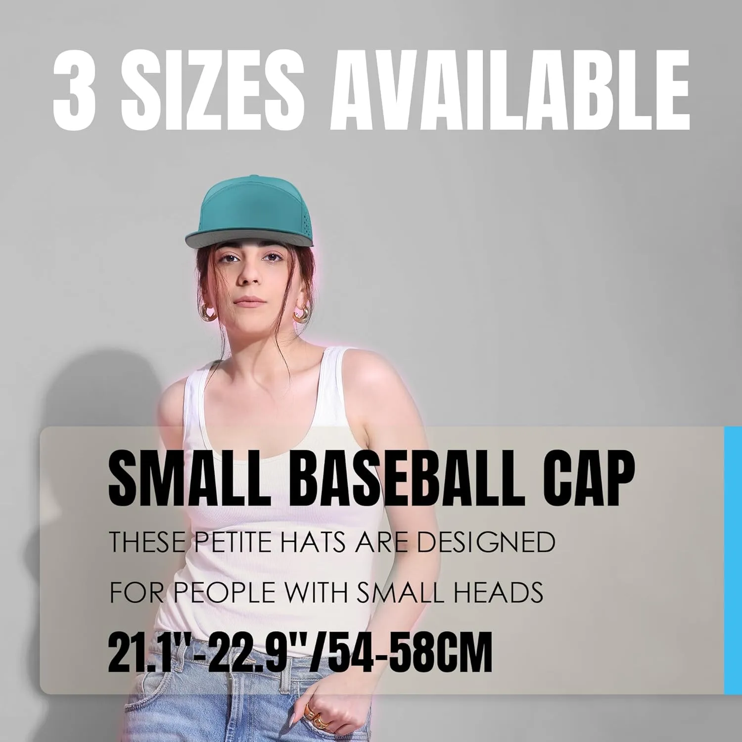 Performance Snapback Hats for Men Women,Flat Bill Cap,Golf,Running,Workout