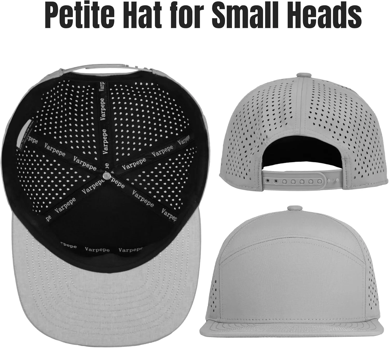 Performance Snapback Hats for Men Women,Flat Bill Cap,Golf,Running,Workout