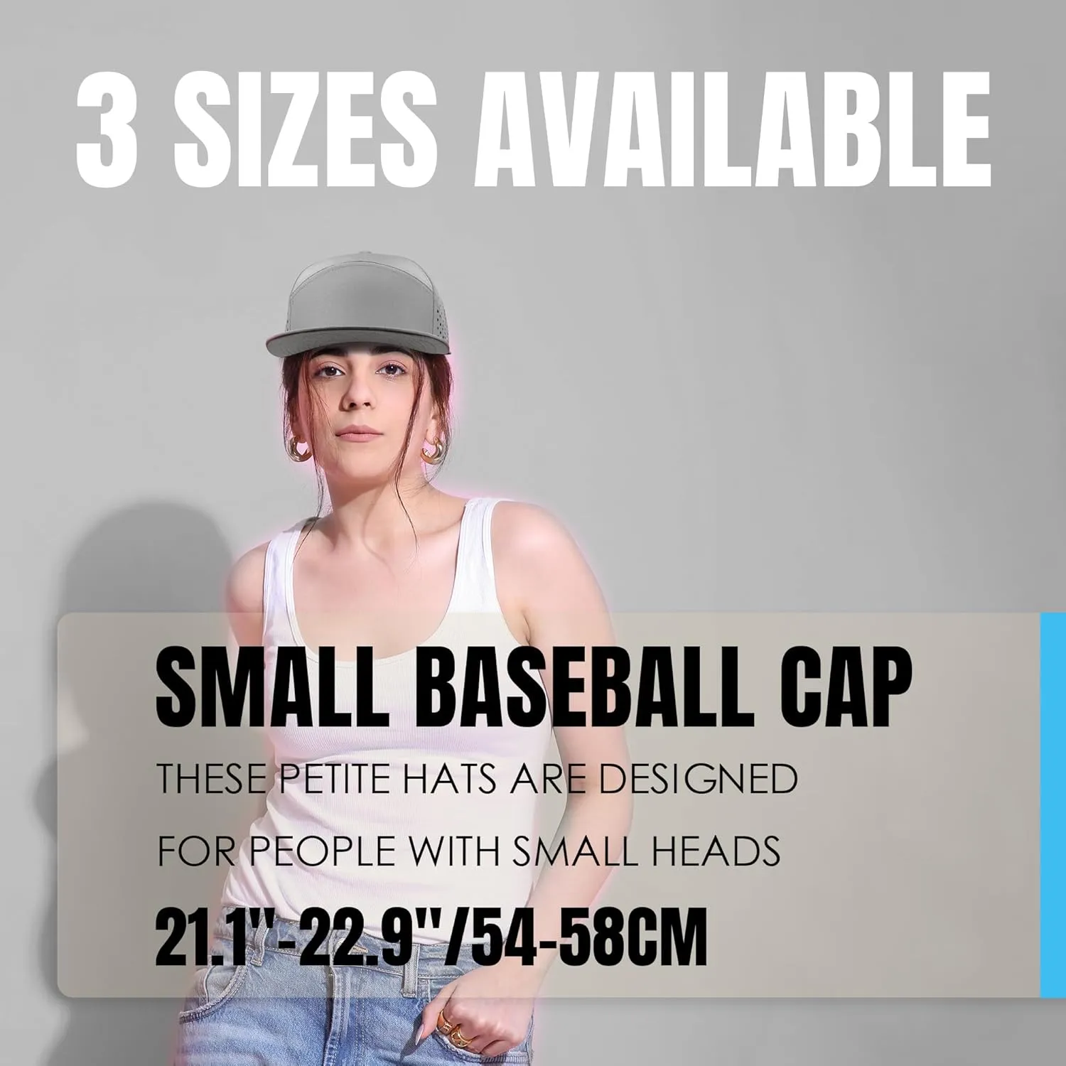 Performance Snapback Hats for Men Women,Flat Bill Cap,Golf,Running,Workout