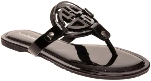 Pierre Dumas Women's Limit-24 Vegan Flip Flop Thong Slide Flat Sandal