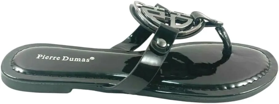 Pierre Dumas Women's Limit-24 Vegan Flip Flop Thong Slide Flat Sandal