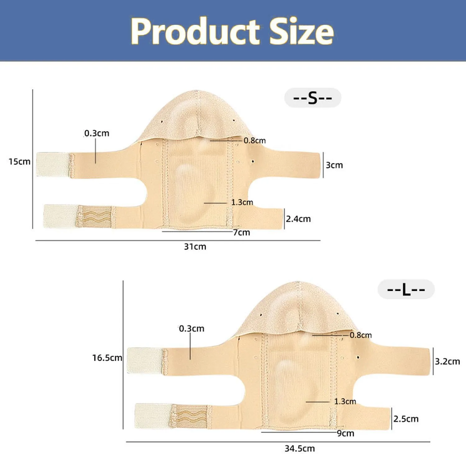Plantar Fasciitis Gel Heel Protectors - Heel Cups with Arch Support for Women & Men - Heel Inserts with Adjustable Straps for Heel Pain & Flat Feet, 1 Pair (Small)
