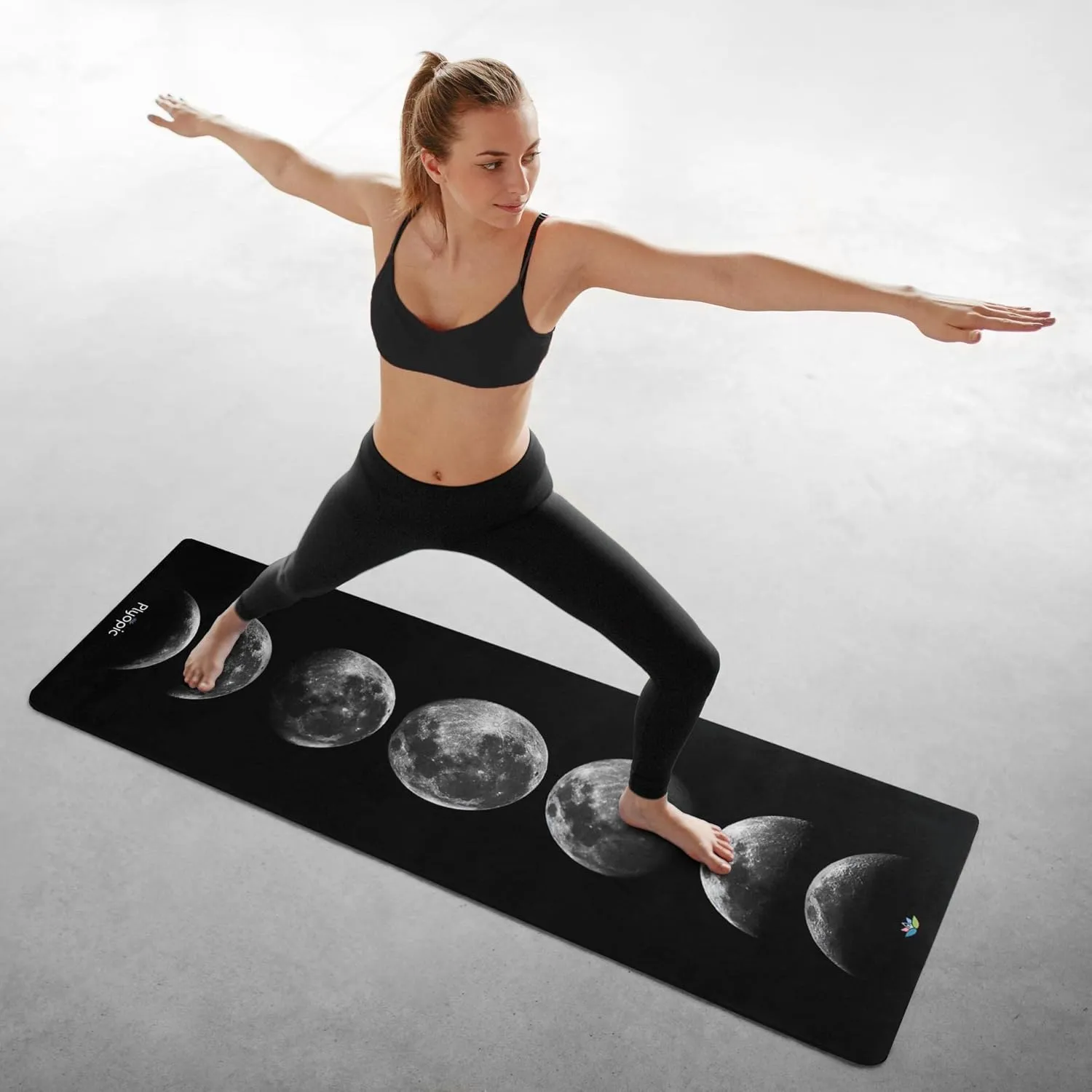 Plyopic. All In One Yoga Mat | Luxury Sweat-Grip Mat/Towel Combo | Ideal for Yoga, Hot Yoga, Bikram, Pilates, Workout & Exercise | Eco-Friendly Natural Rubber