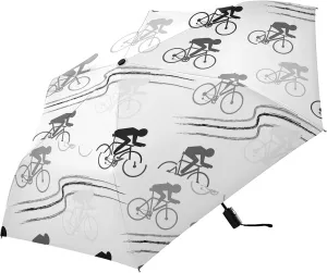 Poeticcity Automatic Folding Umbrella, Auto Open/Close Anti-UV 3 Folds Parasol, Compact Windproof Strong Umbrellas for Travel Sun & Rain