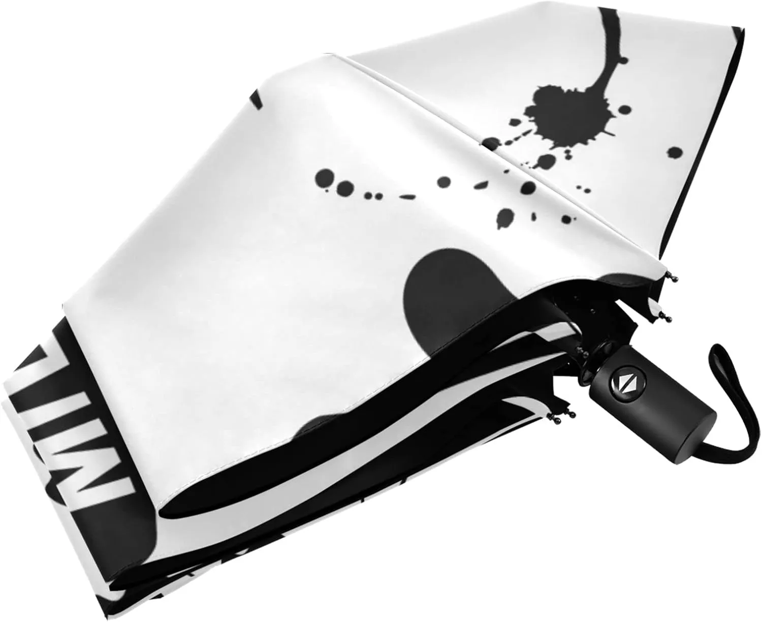 Poeticcity Automatic Folding Umbrella, Auto Open/Close Anti-UV 3 Folds Parasol, Compact Windproof Strong Umbrellas for Travel Sun & Rain