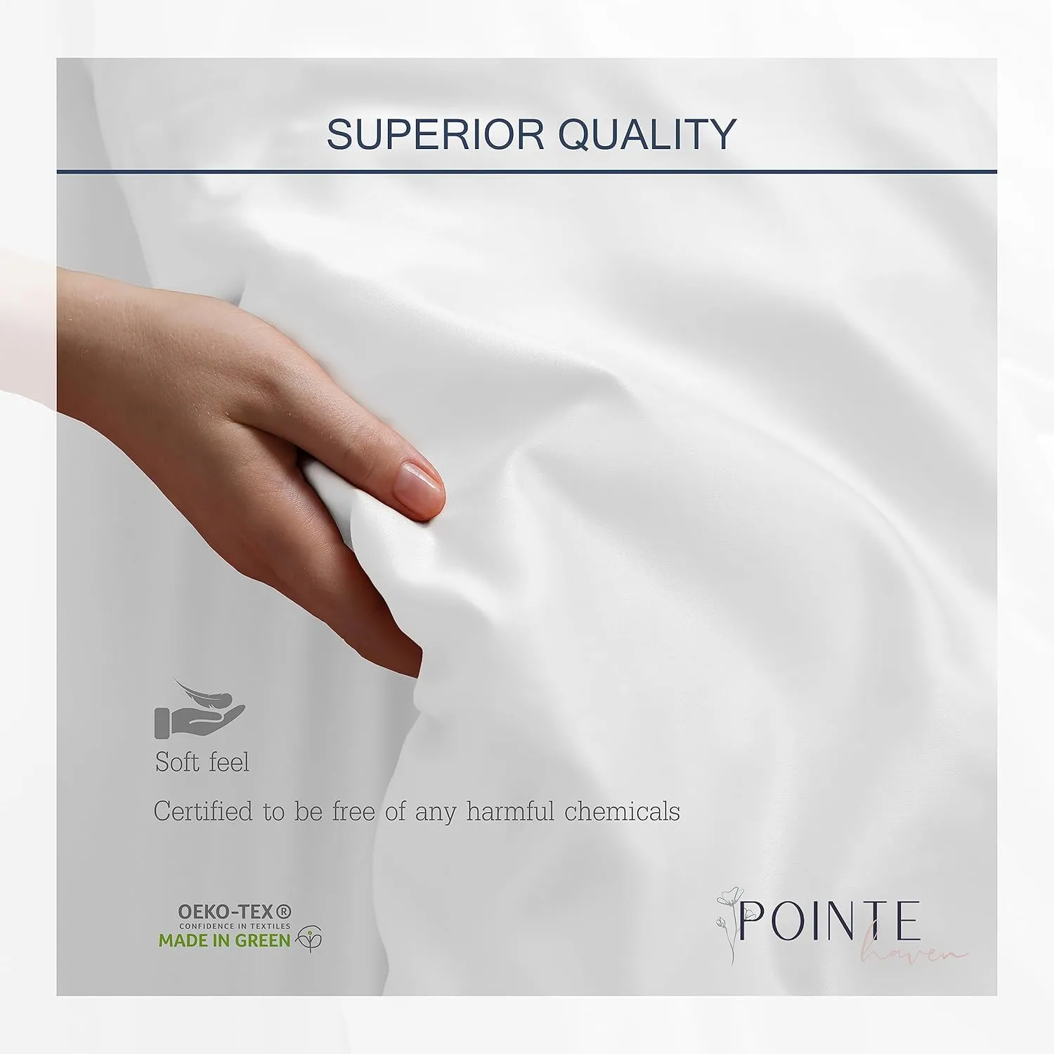 Pointehaven 400 Thread Count Deep Pocket 100% Pima Cotton Sheet Set, Plum, Queen