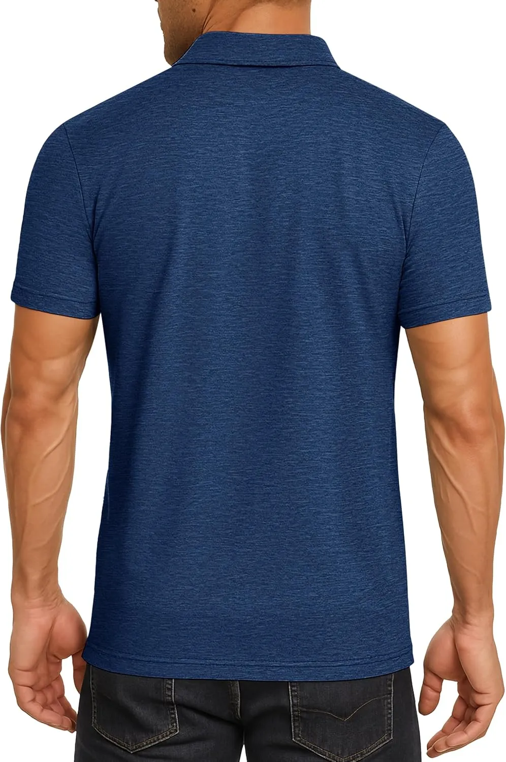Polo Shirts for Men Performance Mens Golf Shirt Dry Fit Collared Polo Shirts Short Sleeve Moisture Wicking