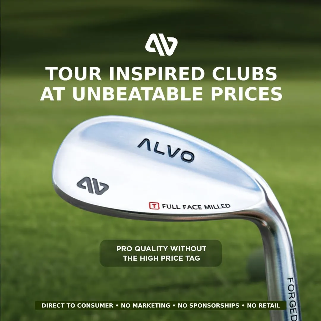 Pro Full Face Golf Wedges for Men, 52/56/60 Degree - Right Hand CNC Milled Spin Wedges with Precision, Forgiveness - Pitching Wedge, Gap Wedge, Sand Wedge, Lob Wedge, wedge set - Set/Singles