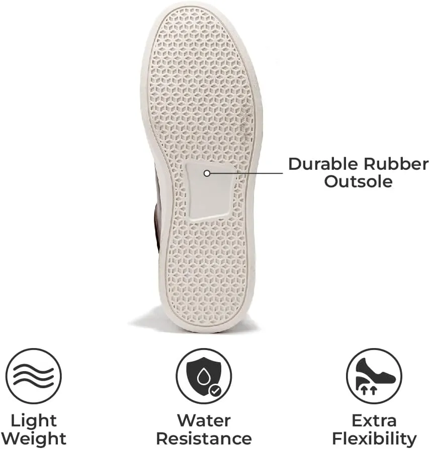 Project Cloud Mens Sneakers – Memory Foam Fashion Mens Shoes – Lightweight and Non Slip Laced-Up Casual Men Sneakers - Perfect Men Casual Shoes for All-Day Wear (Tilton)