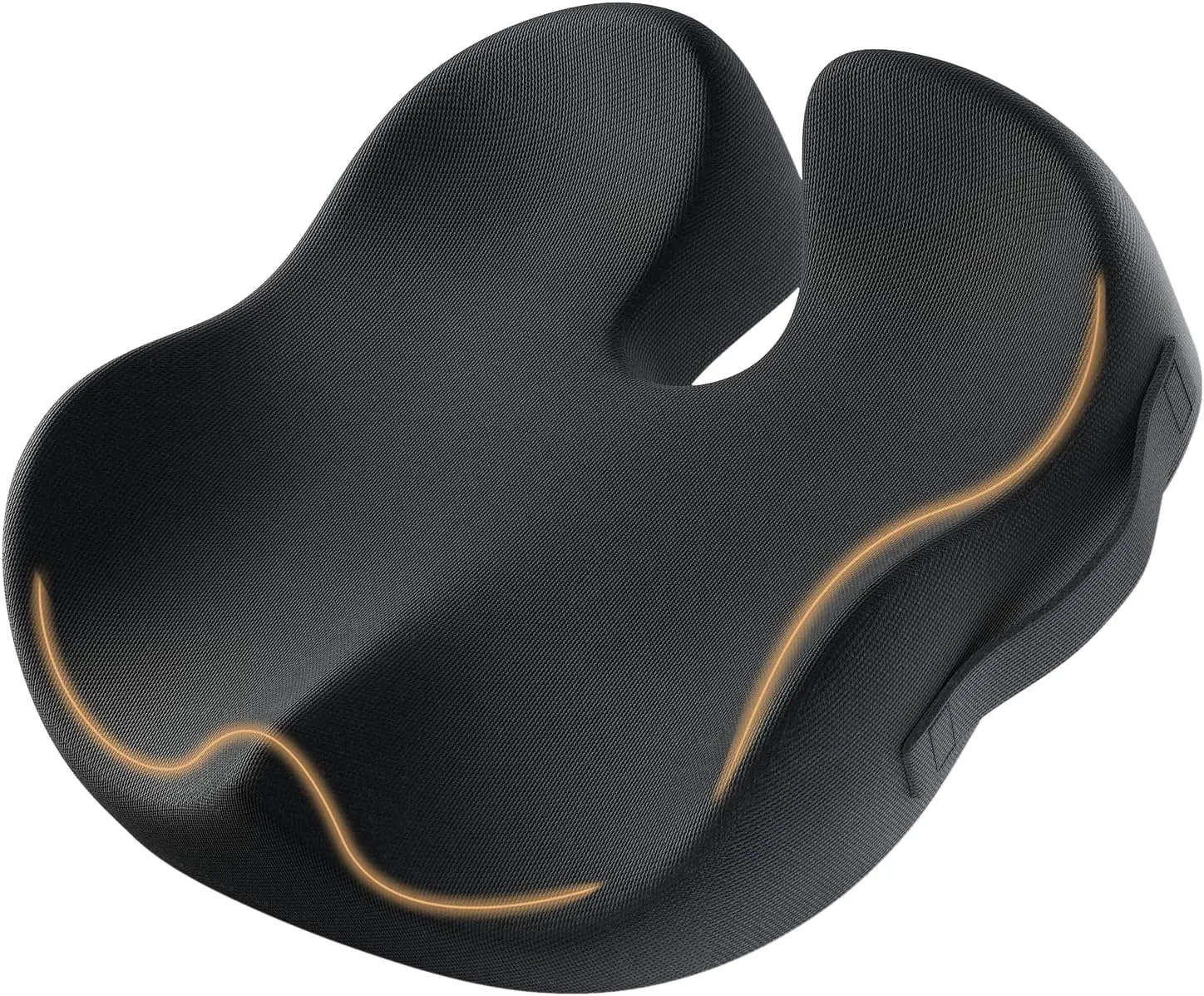 ProtoArc Seat Cushion for Tailbone Pain Relief, Office Chair Cushion, Coccyx Cushion, Ergonomic Memory Foam Seat Cushion for Home, Car, Pressure Relief Pad for Hip, Coccyx, All Day Comfort - Black