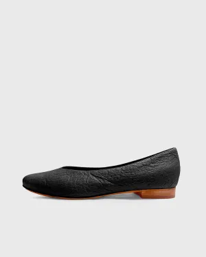 Pumps Black Pina ballerinas made of Pinatex - outlet