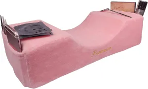 Puransen Lash Pillow for Lash Extensions - Comfortable Velvet Memory Foam Eyelash Pillow, Protect The Neck When Used for Lash Extension Grafting Make Up (Pink)