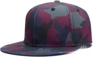 Quanhaigou Adjustable Snapback Hat for Men Women,Unisex Hip Hop Baseball Cap Flat Bill Brim Dad Hats