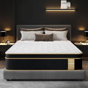 Queen Mattress [New Version], 12 Inch Gel Memory Foam Hybrid Mattress Queen Size Bed in a Box, Pressure & Pain Relief, Individual Pocket Spring, Edge Support, CertiPUR-US