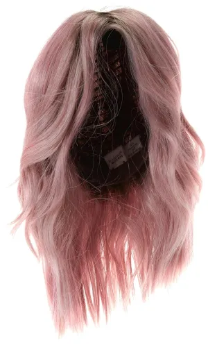 Raquel Welch Big Spender Shoulder Length Pageboy Wig With Sophisticated Tumbled Waves by Hairuwear, Average Size Cap, Pink