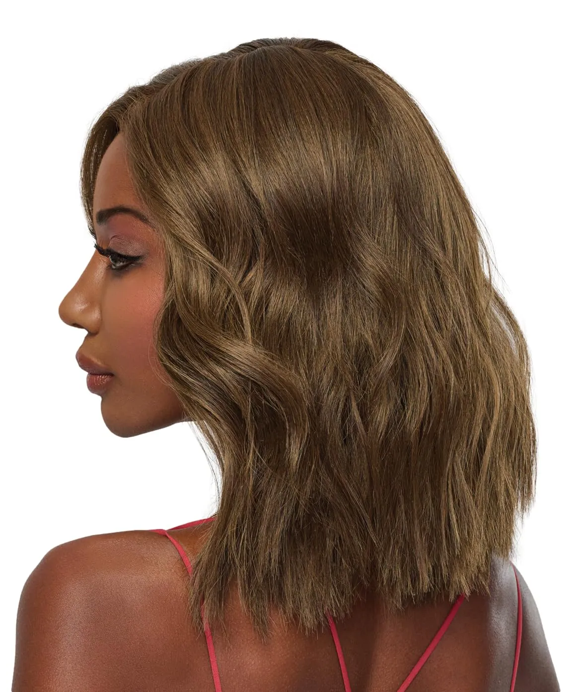 Raquel Welch Big Spender Shoulder Length Pageboy Wig With Sophisticated Tumbled Waves by Hairuwear, Average Size Cap, RL10/12 Sunlit Chestnut