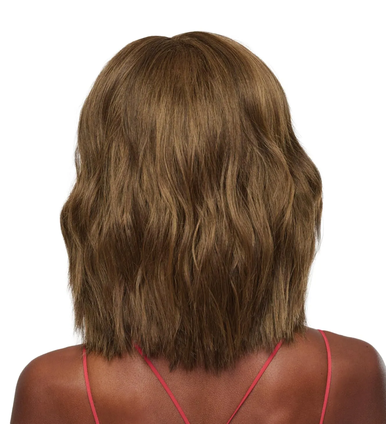 Raquel Welch Big Spender Shoulder Length Pageboy Wig With Sophisticated Tumbled Waves by Hairuwear, Average Size Cap, RL10/12 Sunlit Chestnut