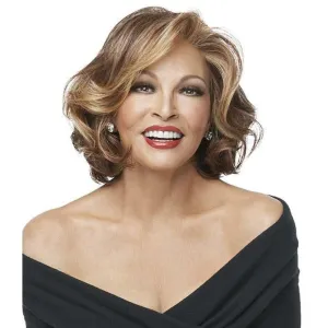 Raquel Welch Crowd Pleaser Lace Front & Monofilament Part Synthetic Wig, Cap Size: Average, RL16/22 Iced Sweet Cream