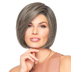 Raquel Welch Let's Rendezvous Chin Length Chic Bob Wig by Hairuwear, Average Cap, RL119 Silver & Smoke