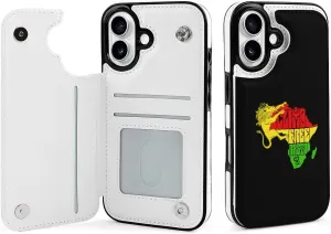 Rasta Lion Map Compatible with Case Wallet with Card Holder Trendy Phone Flip Cover
