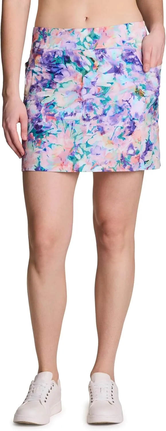 RBX Active Women's Golf/Tennis Everyday Casual Athletic Skort with Bike Shorts