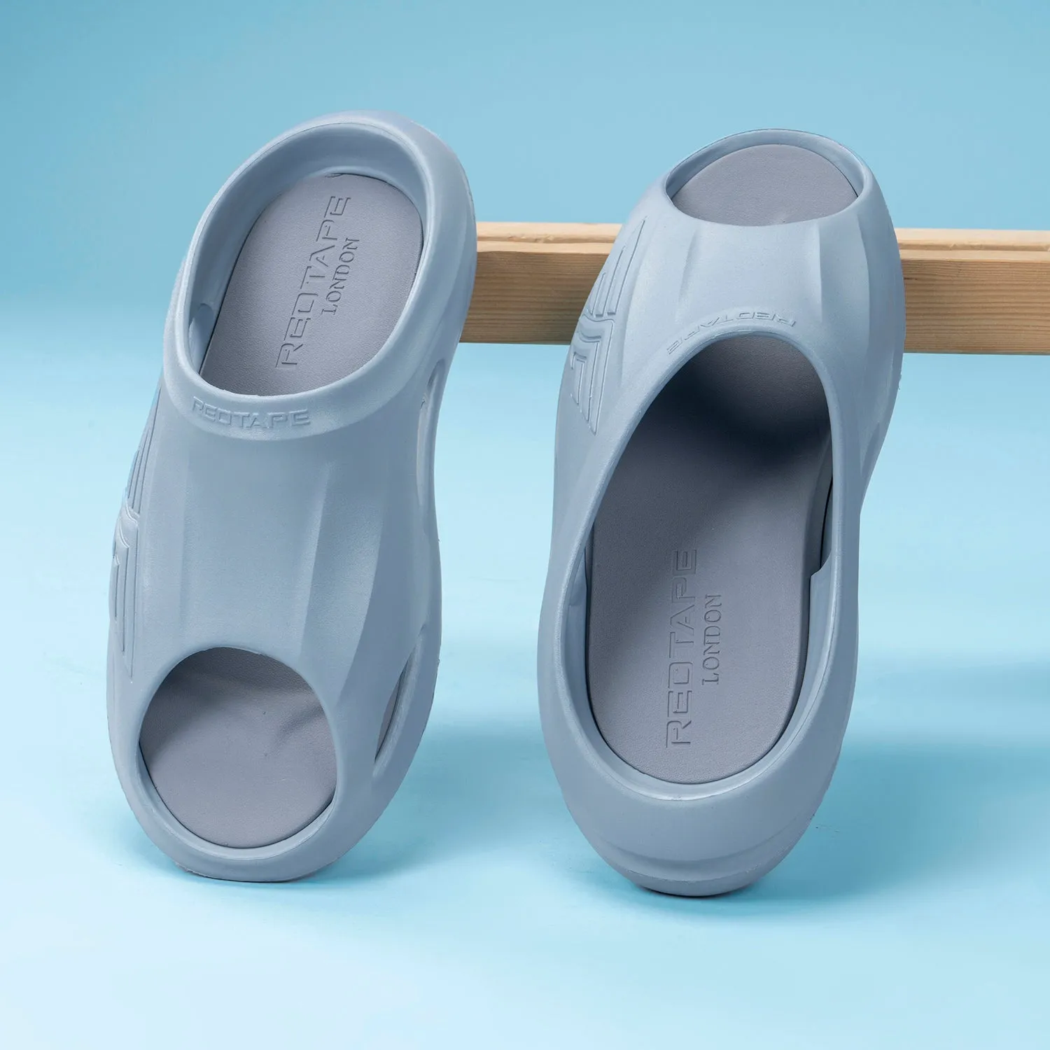 Red Tape Casual Sliders for Men | Refined Round-Toe Shape with a Relaxing Slip-On Support