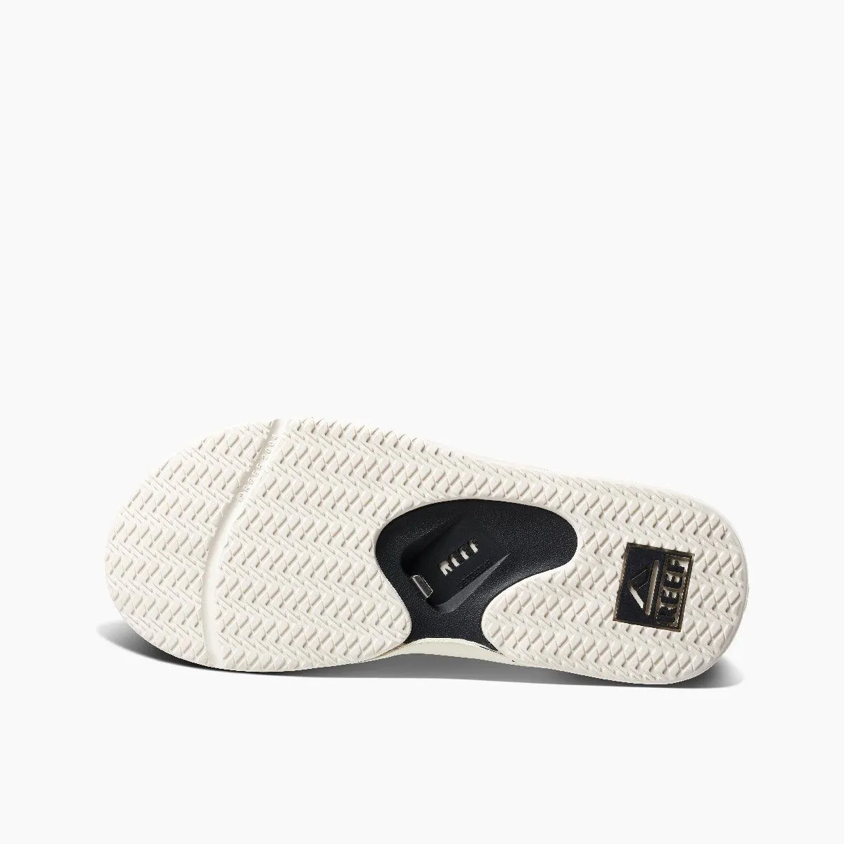 Reef Fanning Raven / White ( Dark Gray) Flip Flop Men's Sandal With Bottle Opener