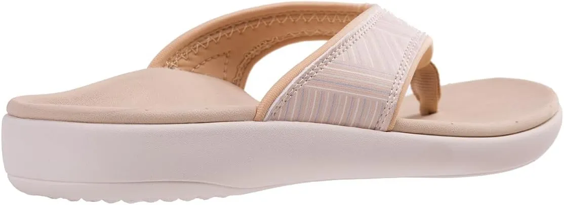 REVITALIGN Women's Yumi Summer Stripe Flip-Flop