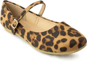 RF ROOM OF FASHION Women's Buckle Strap Mary Jane Ballet Flats