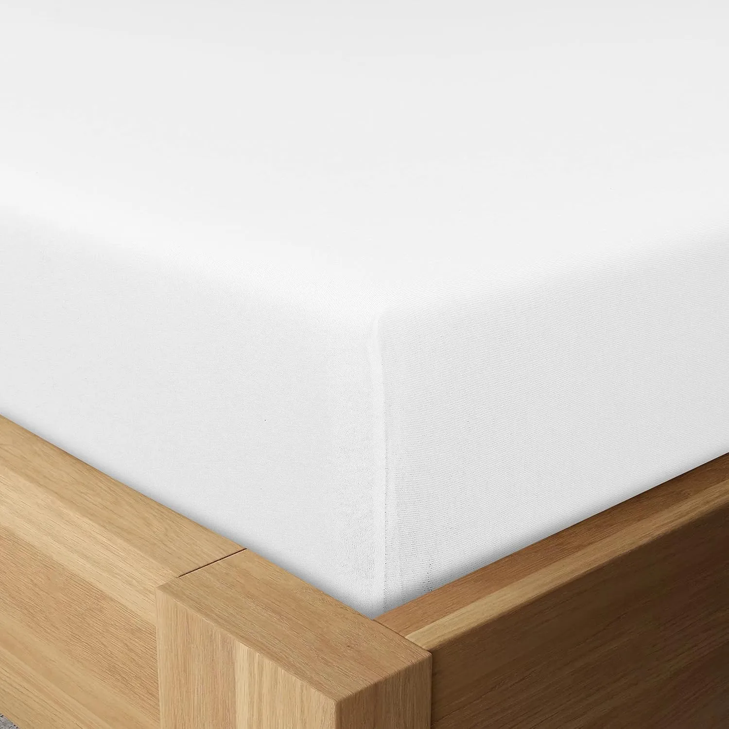 Road Trip America Jersey Sheets Set - Cotton Blend 3 Pieces Twin Set - T-Shirt Soft Knit Stretchy Bed Sheets - All Seasonal and Deep Pockets - Certified by Oeko-TEX (White, Twin)