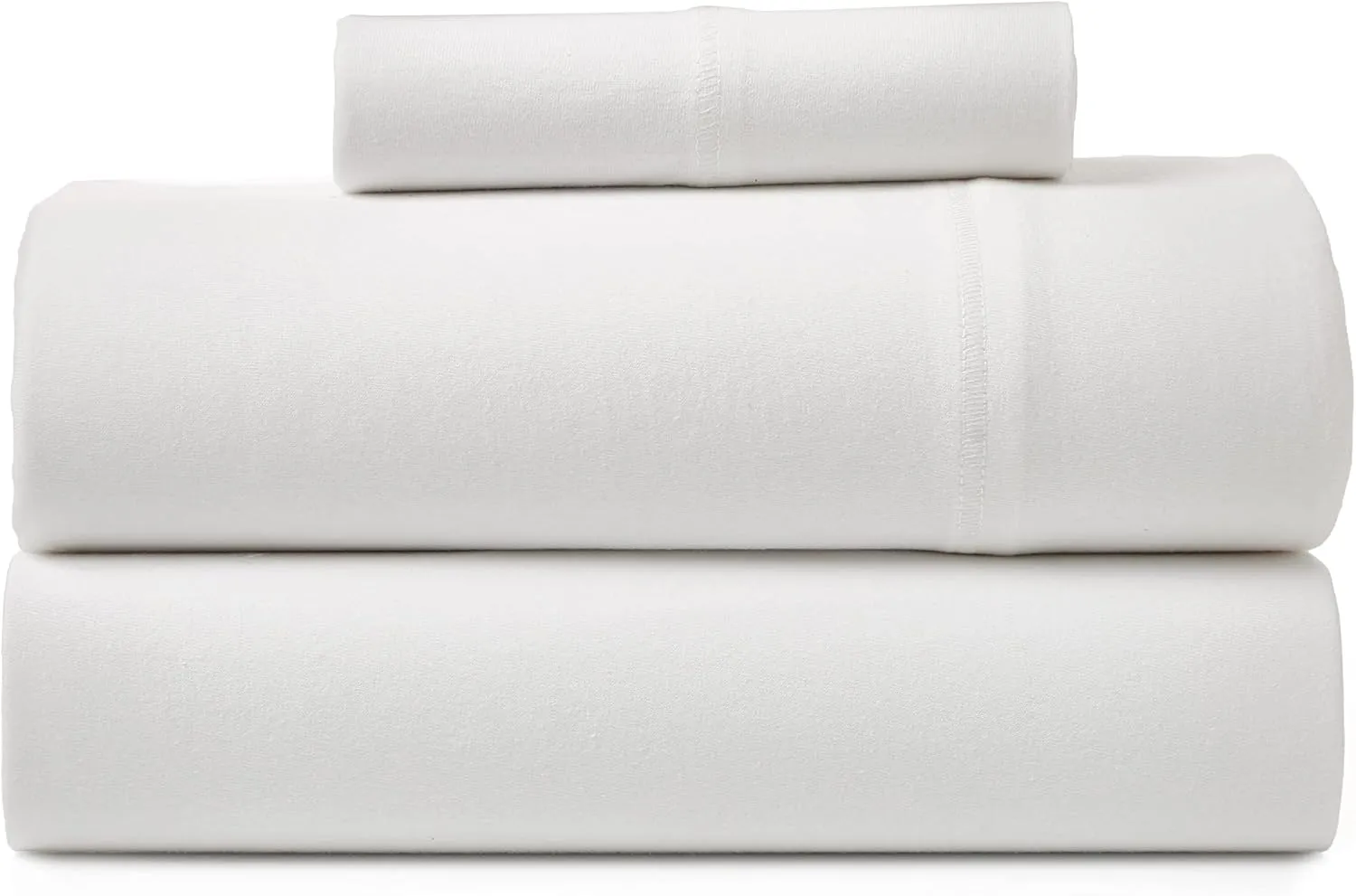 Road Trip America Jersey Sheets Set - Cotton Blend 3 Pieces Twin Set - T-Shirt Soft Knit Stretchy Bed Sheets - All Seasonal and Deep Pockets - Certified by Oeko-TEX (White, Twin)
