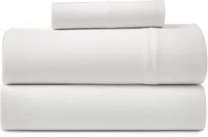 Road Trip America Jersey Sheets Set - Cotton Blend 3 Pieces Twin Set - T-Shirt Soft Knit Stretchy Bed Sheets - All Seasonal and Deep Pockets - Certified by Oeko-TEX (White, Twin)
