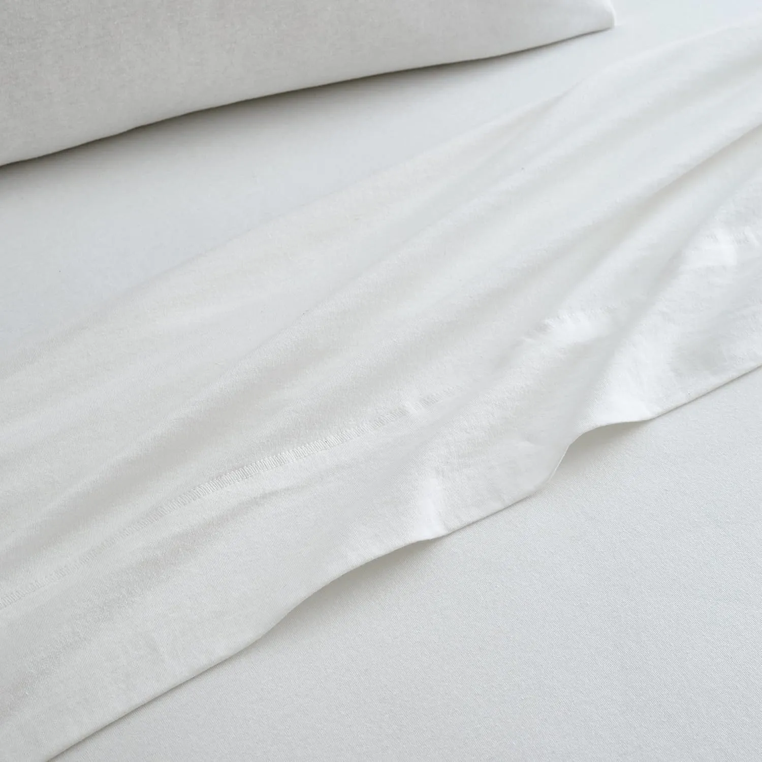 Road Trip America Jersey Sheets Set - Cotton Blend 3 Pieces Twin Set - T-Shirt Soft Knit Stretchy Bed Sheets - All Seasonal and Deep Pockets - Certified by Oeko-TEX (White, Twin)