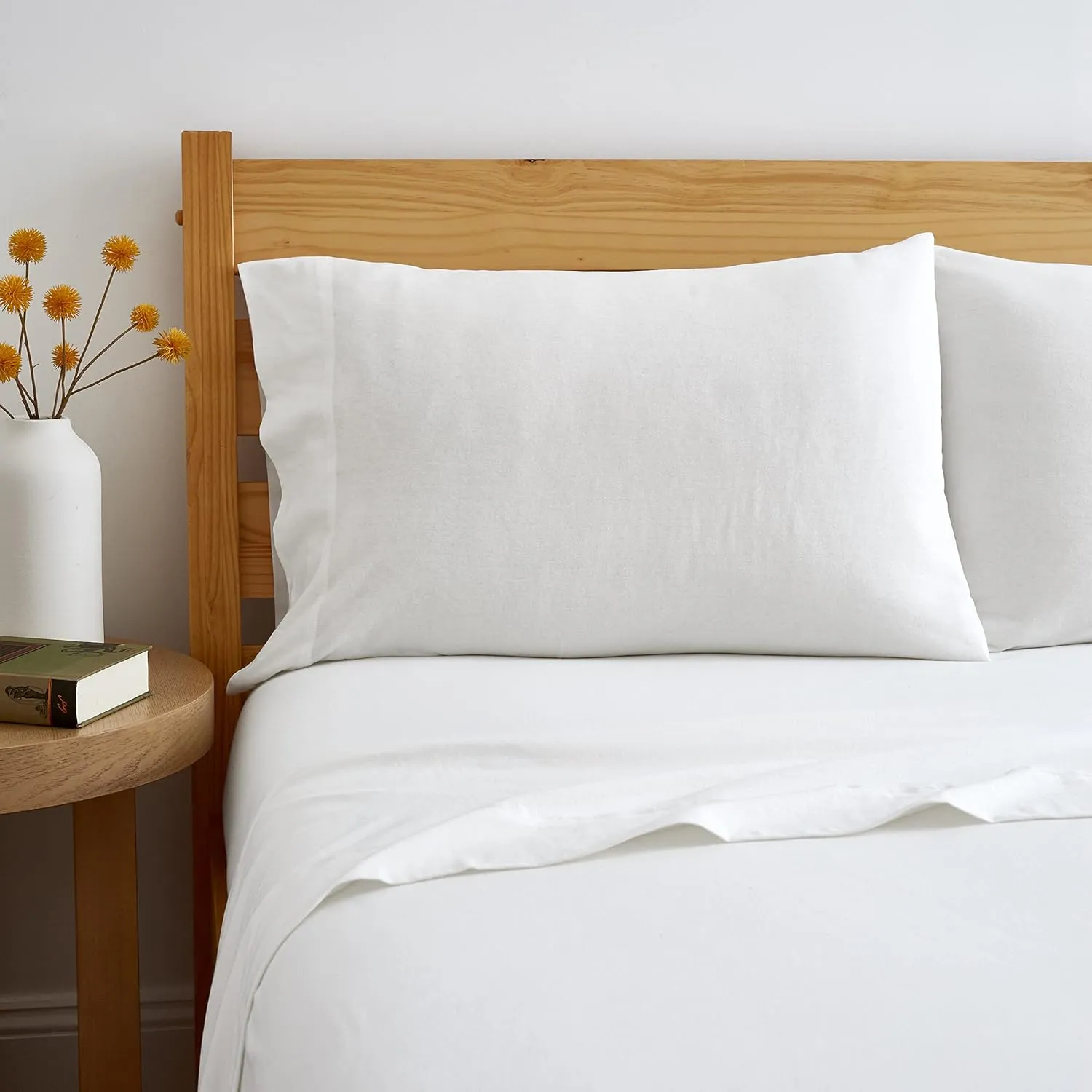 Road Trip America Jersey Sheets Set - Cotton Blend 3 Pieces Twin Set - T-Shirt Soft Knit Stretchy Bed Sheets - All Seasonal and Deep Pockets - Certified by Oeko-TEX (White, Twin)
