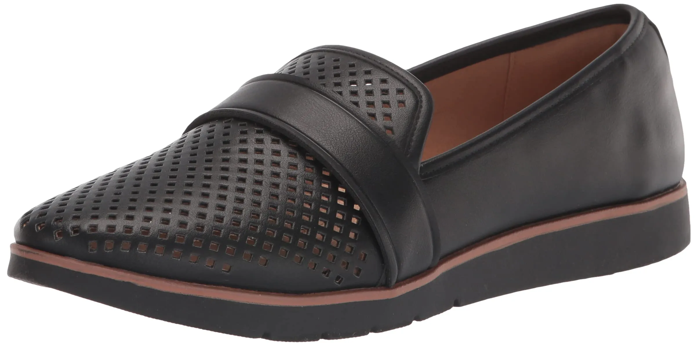 Rockport Women's Stacie Perf Loafer, Black, 10