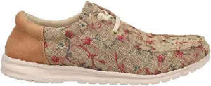 ROPER Womens Hang Loose Floral Slip On Flats Casual - Brown